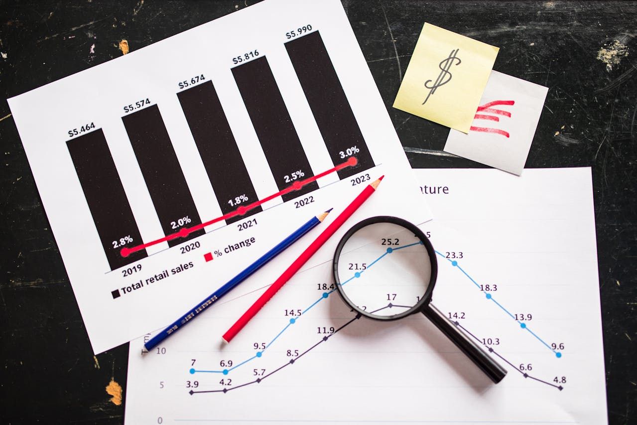 A digital illustration of a line graph with an upward trend, symbolising the growth of savings over time. The line is smooth and steady, representing consistent, long-term planning.
